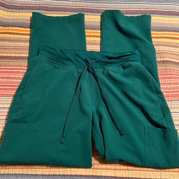 Mandala Womens Small P S Green Scrub Pants Drawstring Eua Tek Pockets - Picture 1 of 4